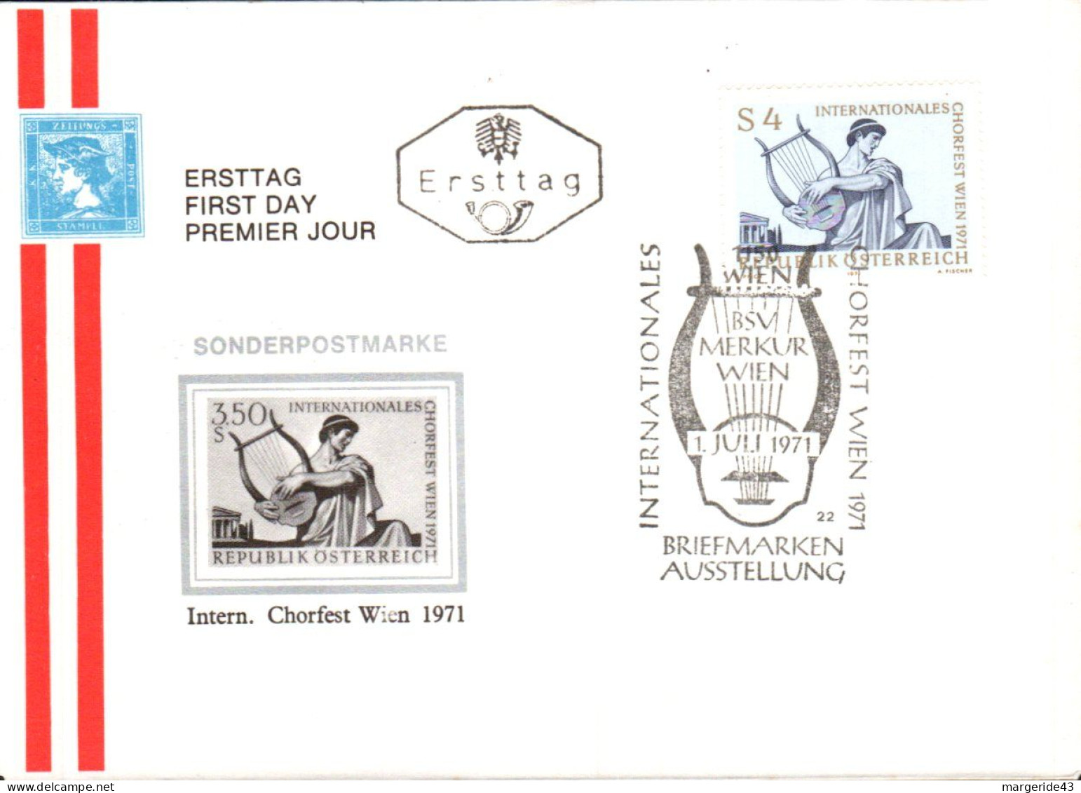 AUTRICHE  LOT DE 86 FDC DIFFERENTES