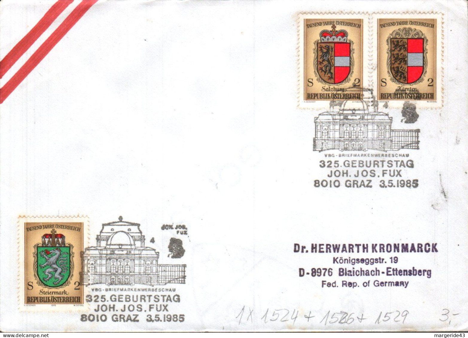 AUTRICHE  LOT DE 86 FDC DIFFERENTES