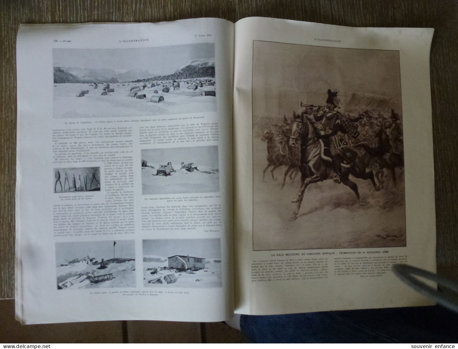 L'Illustration Avril 1936 Ethiopie Gondar Alfred Wegener Théorie Tectonique Des Plaques Continents 4 èm Hussards - L'Illustration