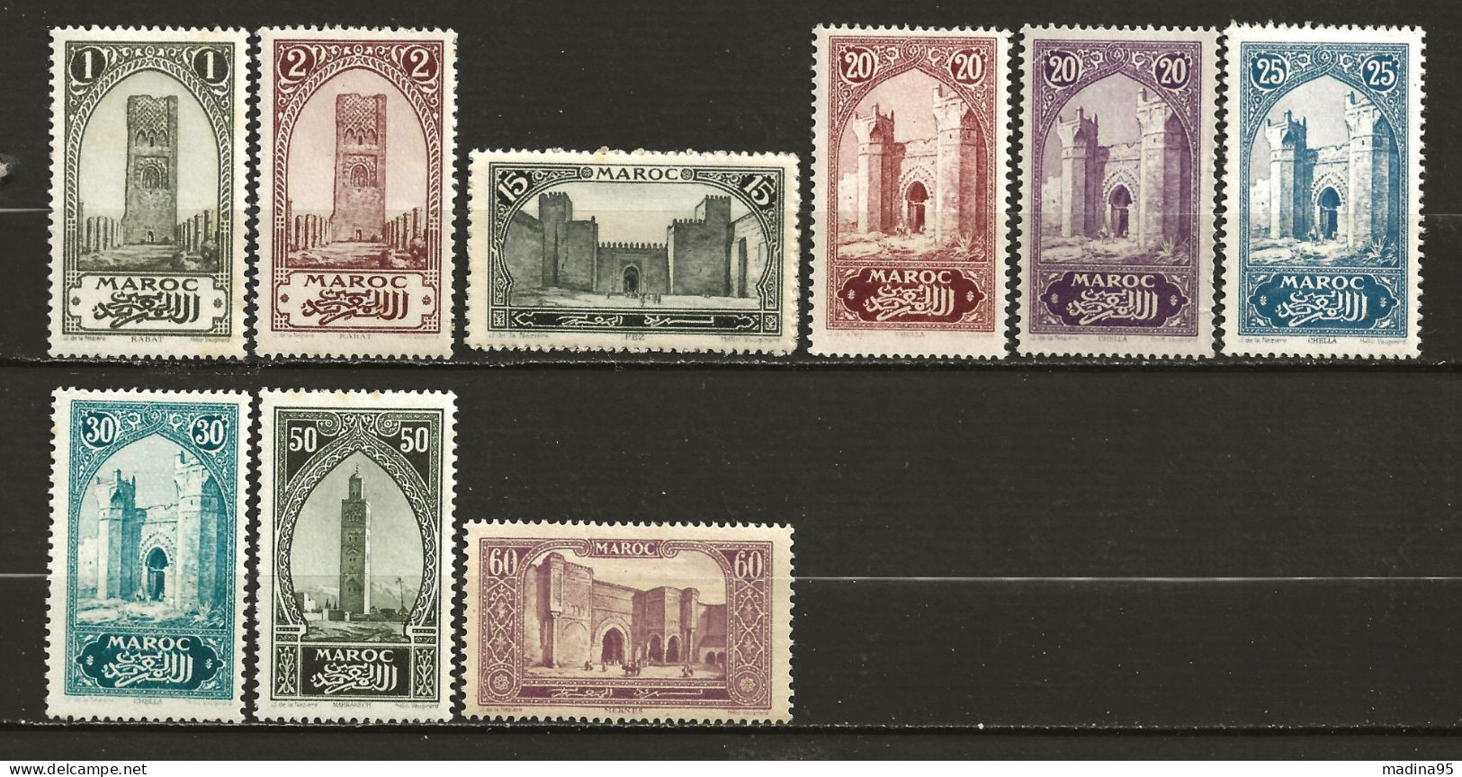 MAROC Colo:, **, N° YT 98, 99, 103/106, 108, 113 Et 114, TB - Neufs