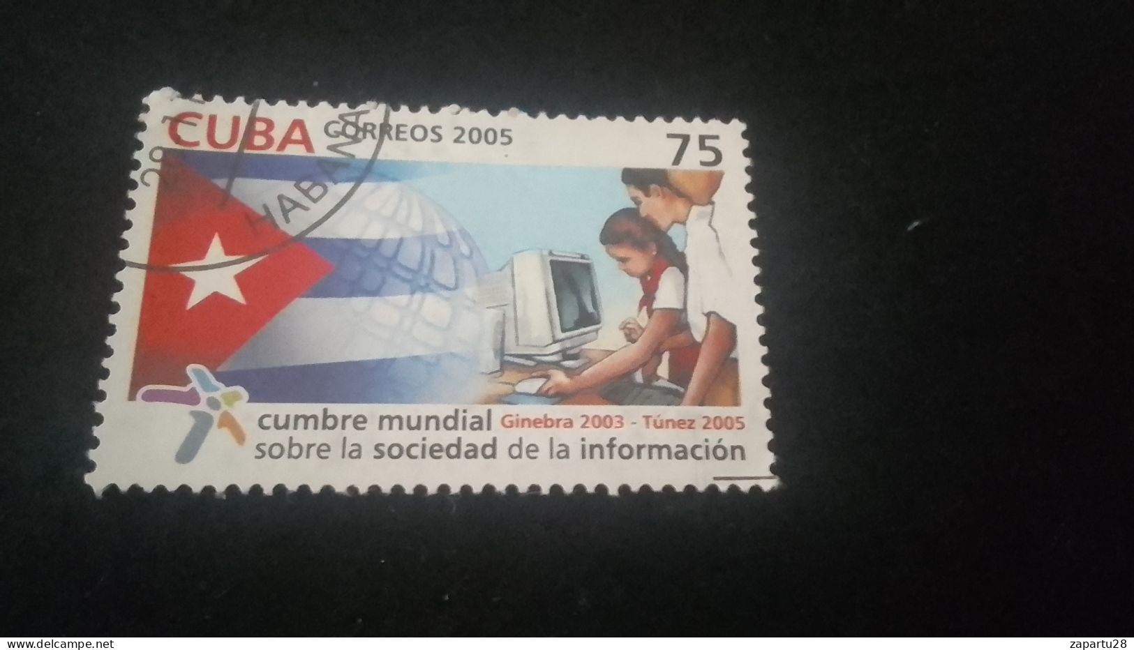 CUBA- 1980-90   75  C.     DAMGALI - Gebruikt