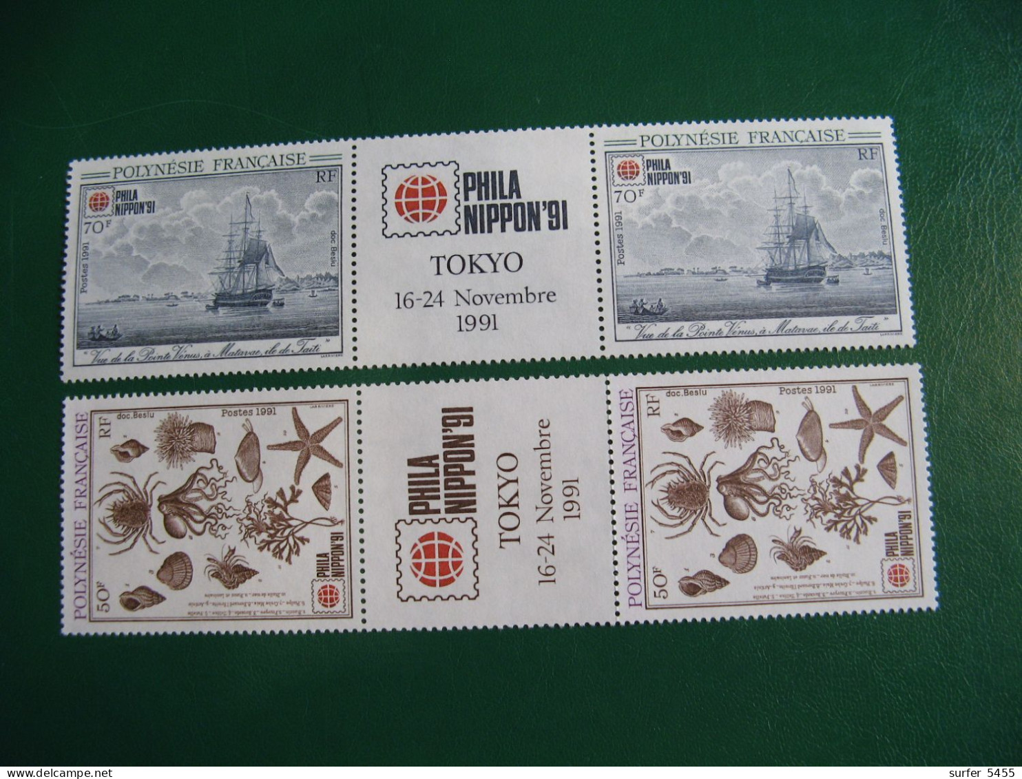 P0LYNESIE YVERT PO ORDINAIRE N° 393A/394A TIMBRES NEUFS ** LUXE - MNH - SERIES COMPLETES- COTE 8,40 EUROS - Nuovi