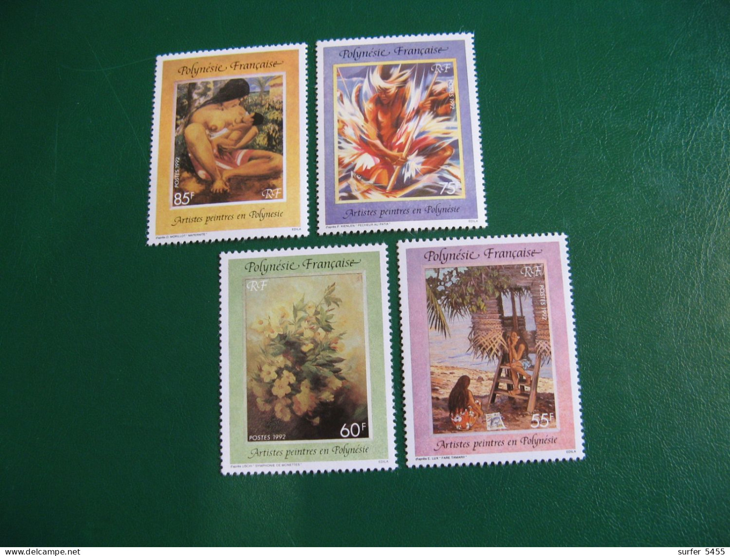 P0LYNESIE YVERT PO ORDINAIRE N° 422/425 TIMBRES NEUFS ** LUXE - MNH - SERIE COMPLETE - FACIALE 2,41 EUROS - Neufs