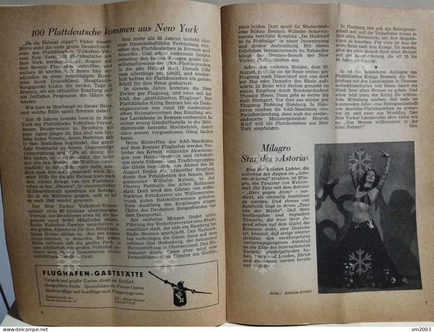 Germany Magazine Bremen BREMER UMSCHAU 1953 - Andere & Zonder Classificatie