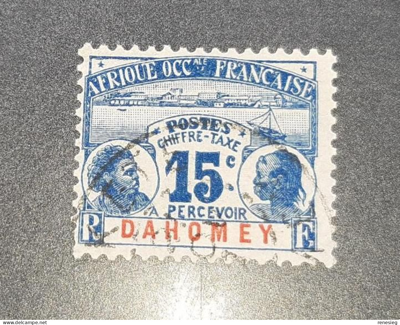 Dahomay Taxe 1906 Yvert 3 15c - Used Stamps