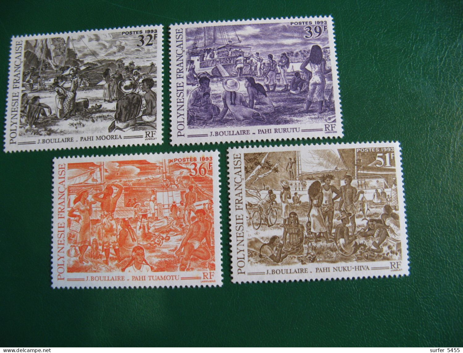 P0LYNESIE YVERT PO ORDINAIRE N° 432/435 TIMBRES NEUFS ** LUXE - MNH - SERIE COMPLETE - FACIALE 1,33 EURO - Ungebraucht