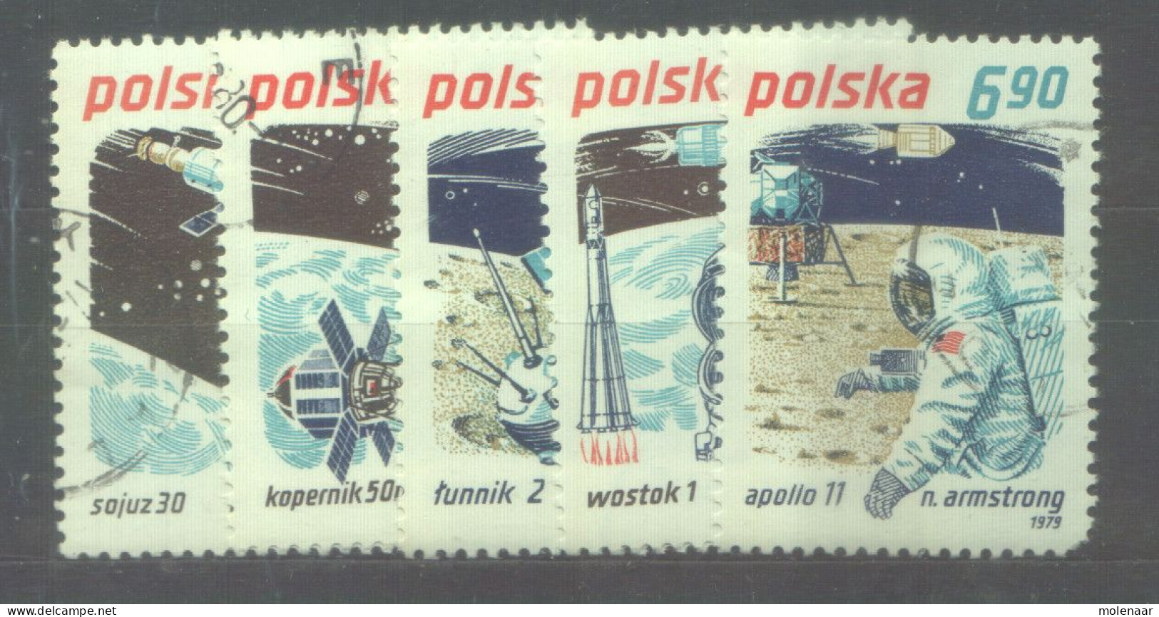 Postzegels > Europa > Polen > 1944-.... Republiek > 1971-80 > Gebruikt  2660-2664 (12178) - Usati