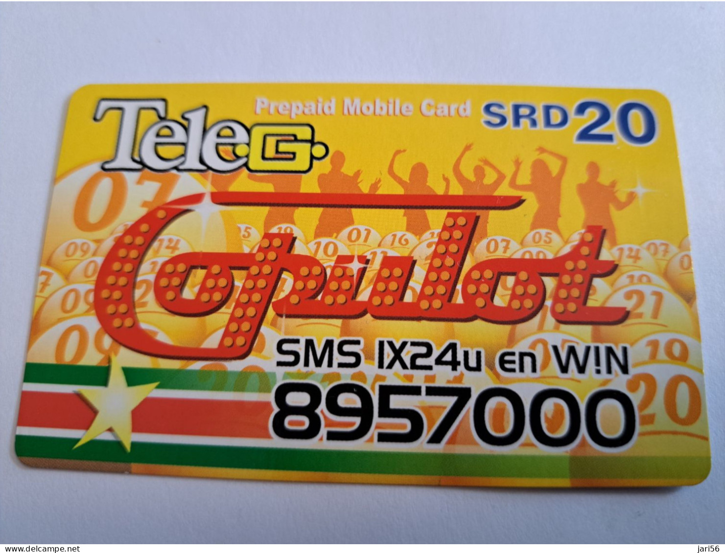 SURINAME US $ 20-    PREPAID CALLING CARD   /  COPULOT            **16424** - Surinam