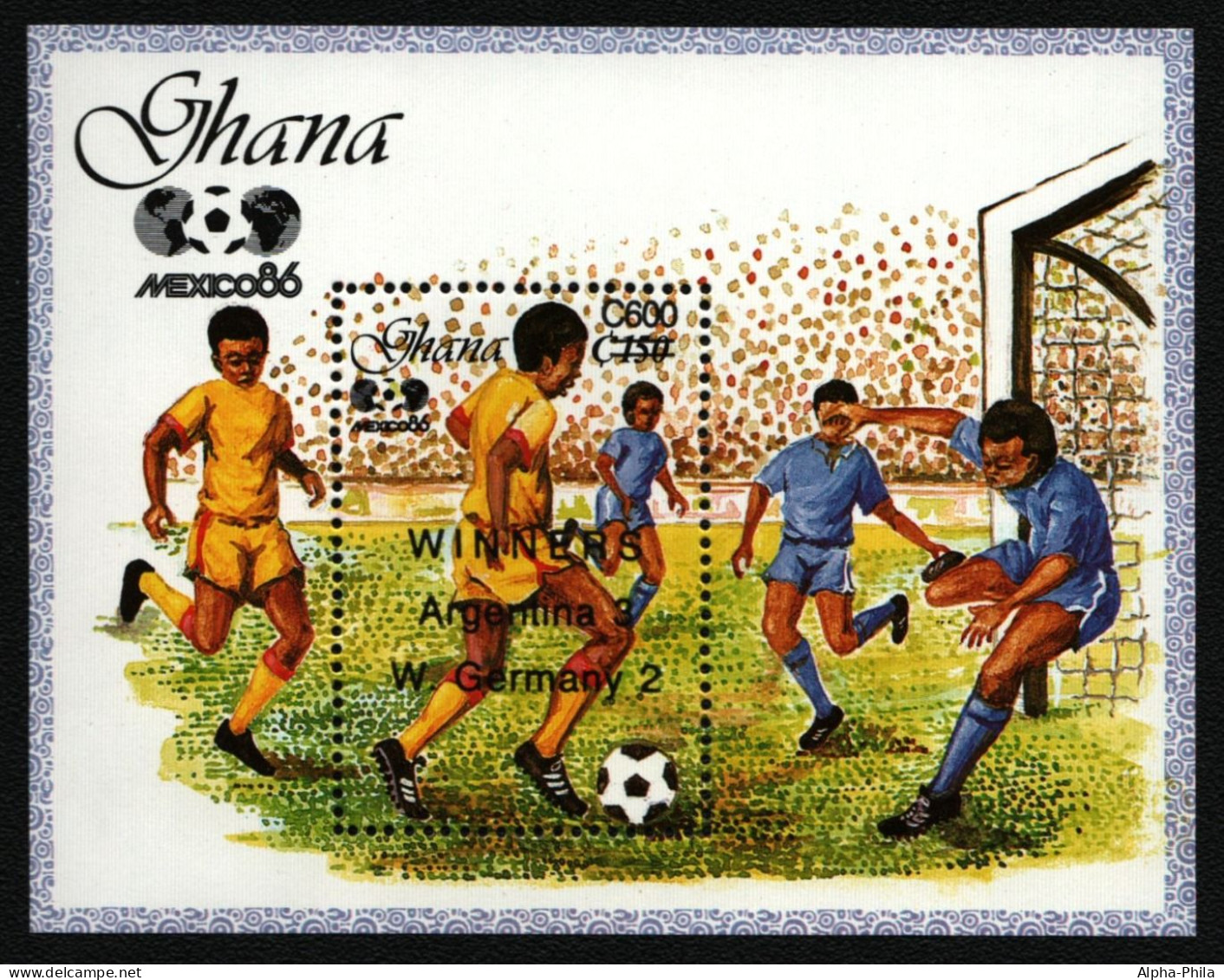 Ghana 1989 - Mi-Nr. Block 142 ** - MNH - Fußball / Soccer - Ghana (1957-...)