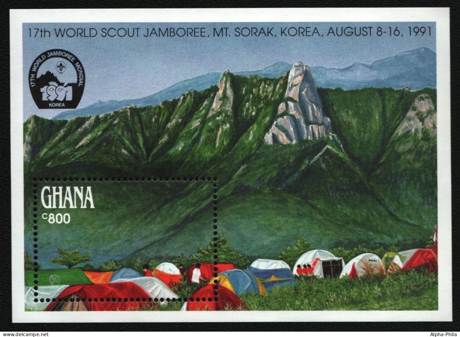 Ghana 1991 - Mi-Nr. Block 173 ** - MNH - Pfadfinder / Scouts - Ghana (1957-...)