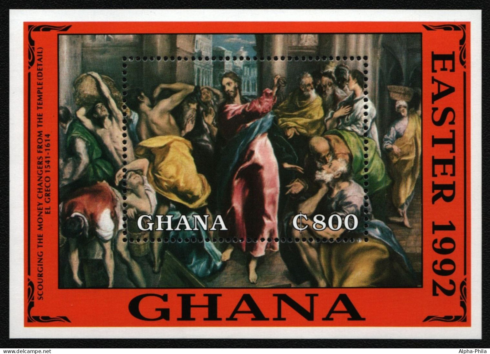 Ghana 1992 - Mi-Nr. Block 196 ** - MNH - Gemälde / Paintings - Ostern - Ghana (1957-...)