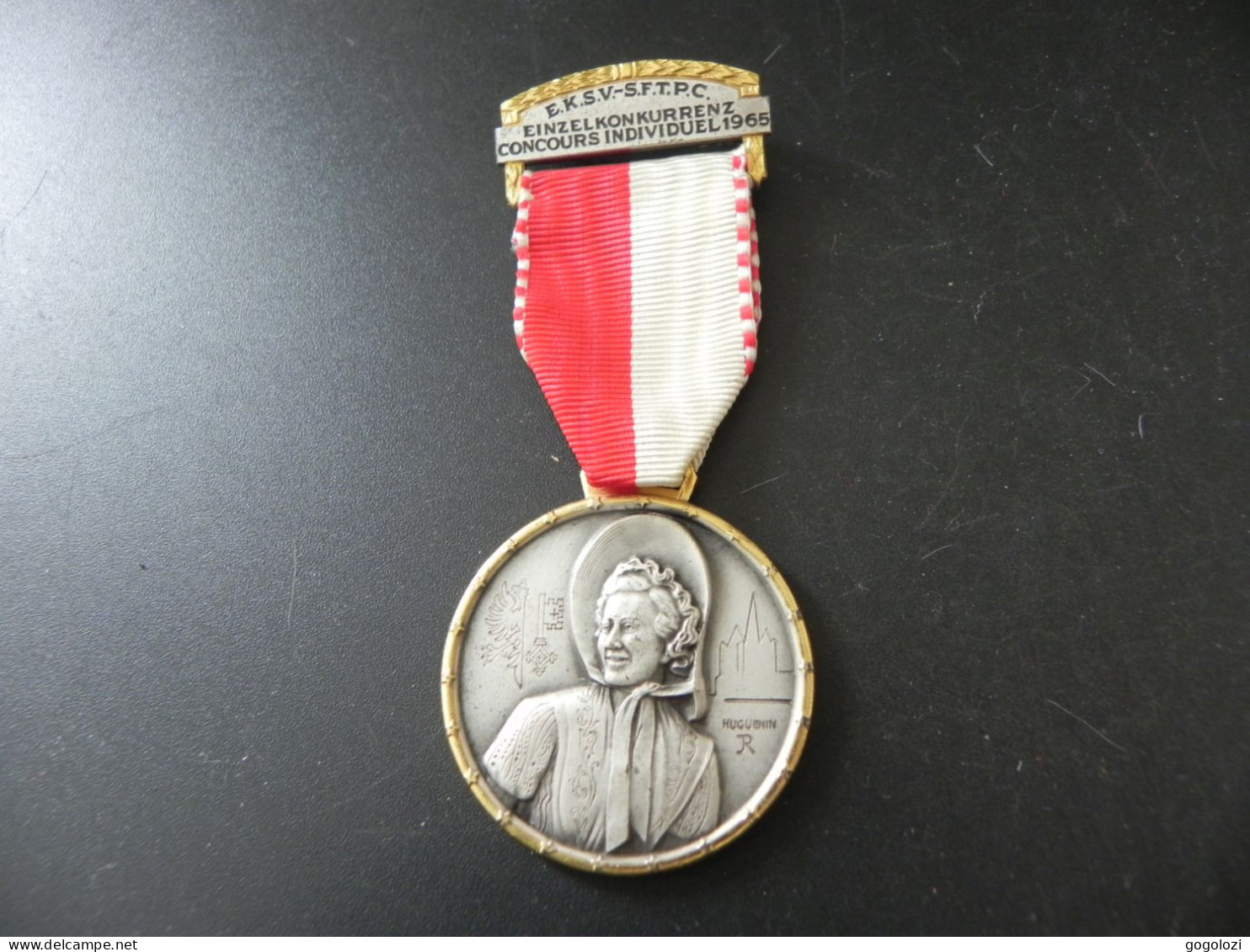 Old Shooting Medal Medaille Schweiz Suisse Svizzera Switzerland - Einzelkonkurrenz EKSV 1965 - Altri & Non Classificati