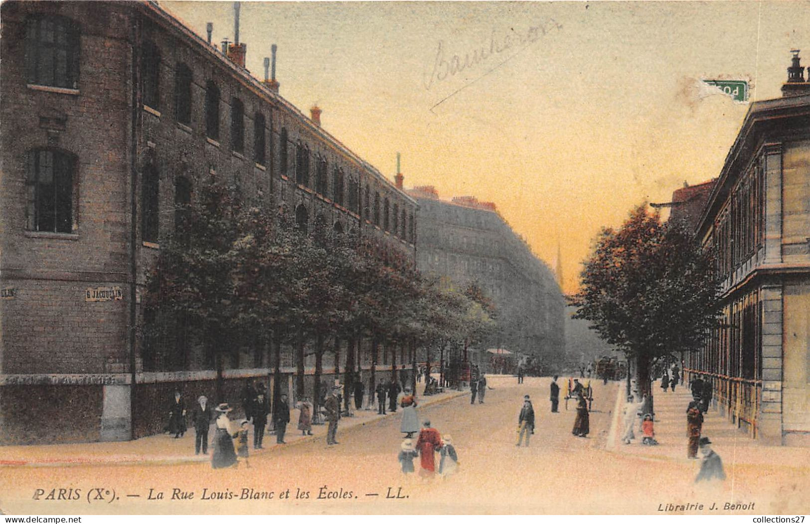 PARIS-75010- LA RUE LOUIS-BLANC ET LES ECOLES - Paris (10)