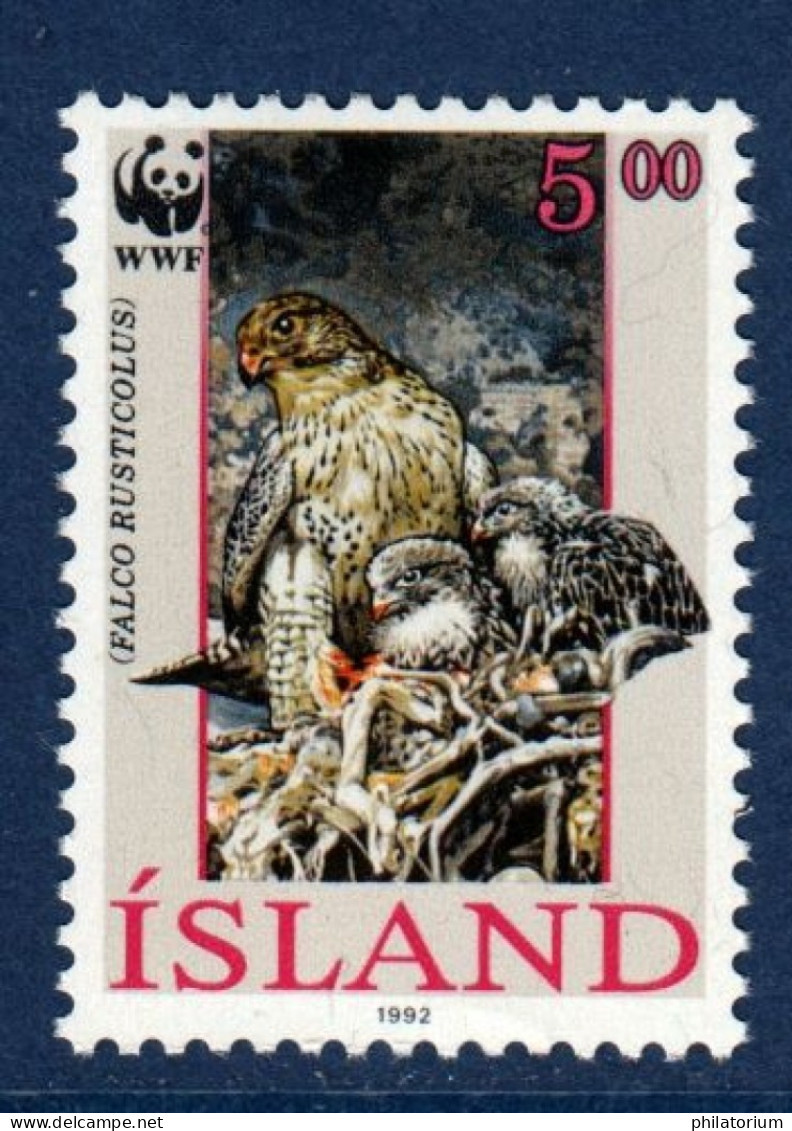 Islande, Island, **, Yv 729, Mi 776, SG 798, Faucon Gerfaut Ou Gerfaut, - Ungebraucht