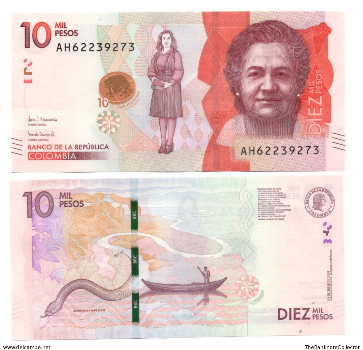 Colombia 10,000 Pesos 2019 P-460 UNC - Kolumbien