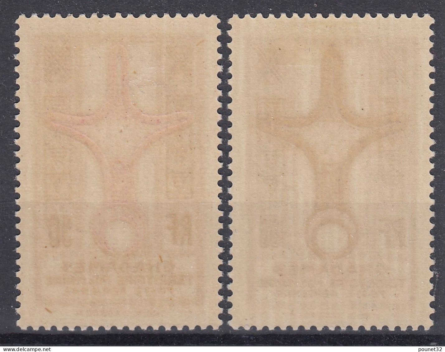 GHADAMES POSTE AERIENNE CROIX D'AGADEM N° 1/2 NEUFS * GOMME TRACE DE CHARNIERE - Unused Stamps