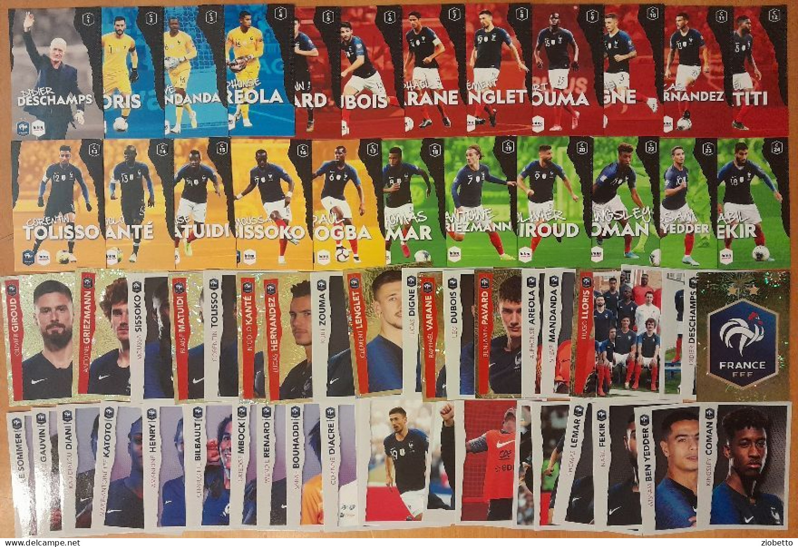 45 FIGURINE E 23 CARD PANINI Intermarché Euro 2020 FRANCIA - POGBA, GIROUD.... - Edition Italienne