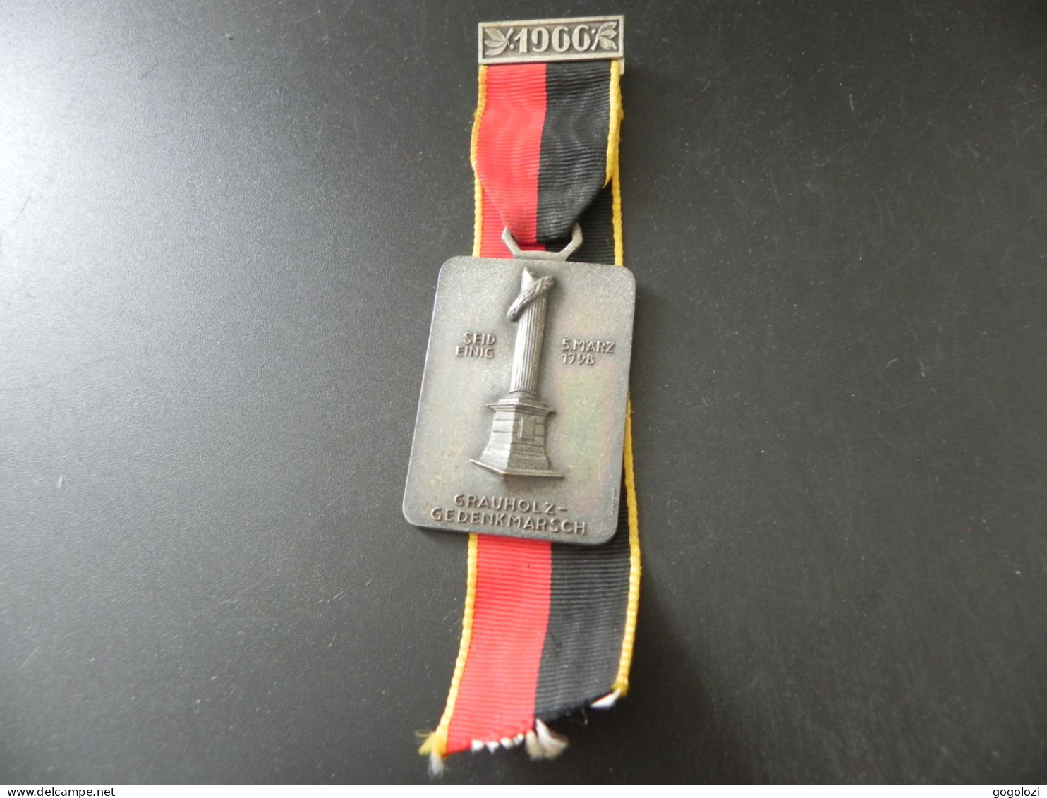 Old Shooting Medal Medaille Schweiz Suisse Svizzera Switzerland - Grauholz Gedenkmarsch 1966 - Altri & Non Classificati