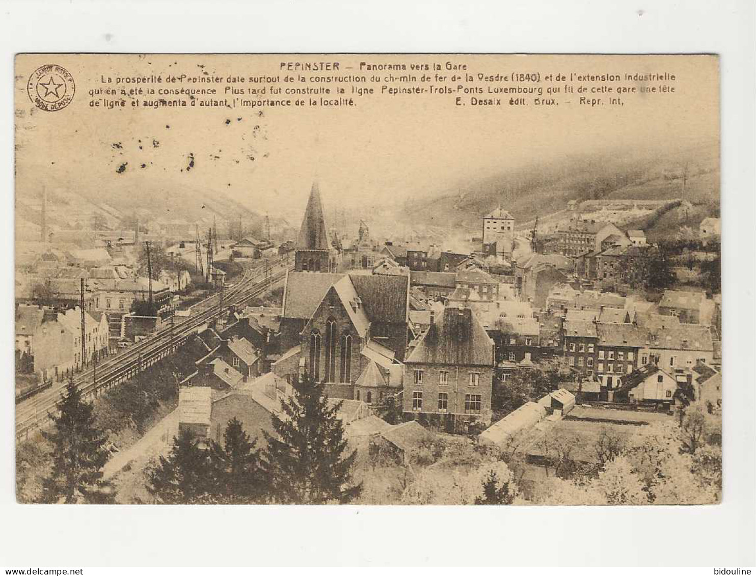 CPA- PEPINSTER " Panorama Vers La Gare " - Pepinster