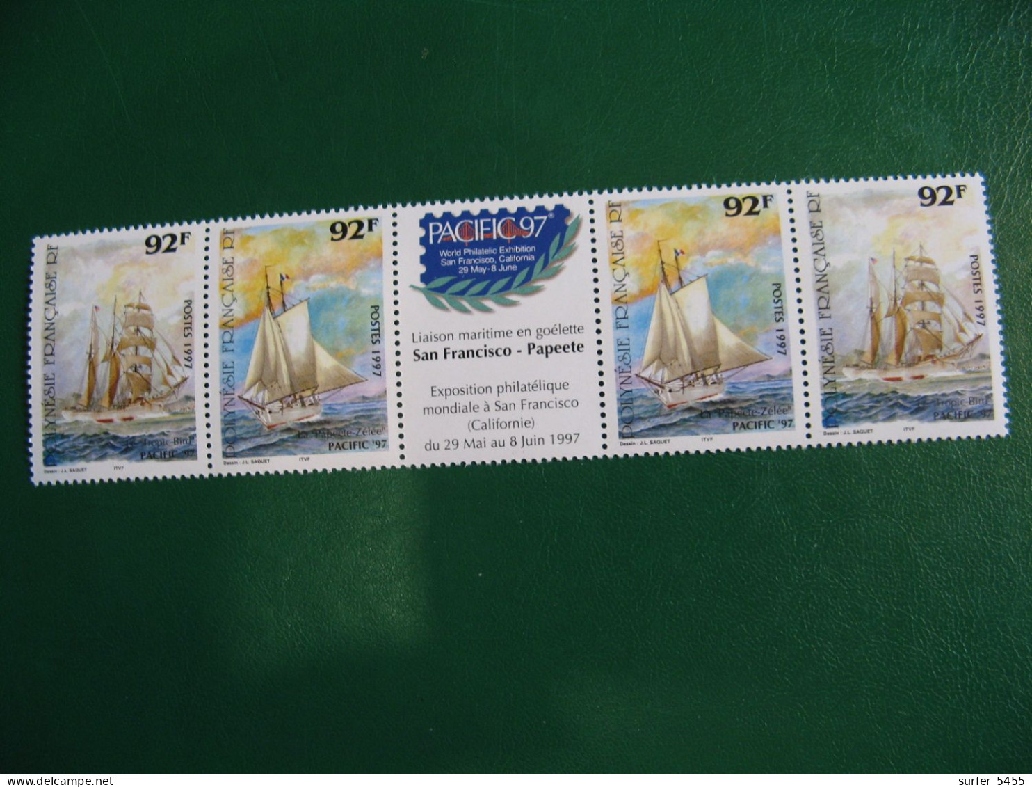 P0LYNESIE PO ORDINAIRE N° 531/532 BANDE DE 2 EX TIMBRES NEUFS ** LUXE - MNH - SERIES COMPLETES - COTE 10,80 EUROS - Unused Stamps