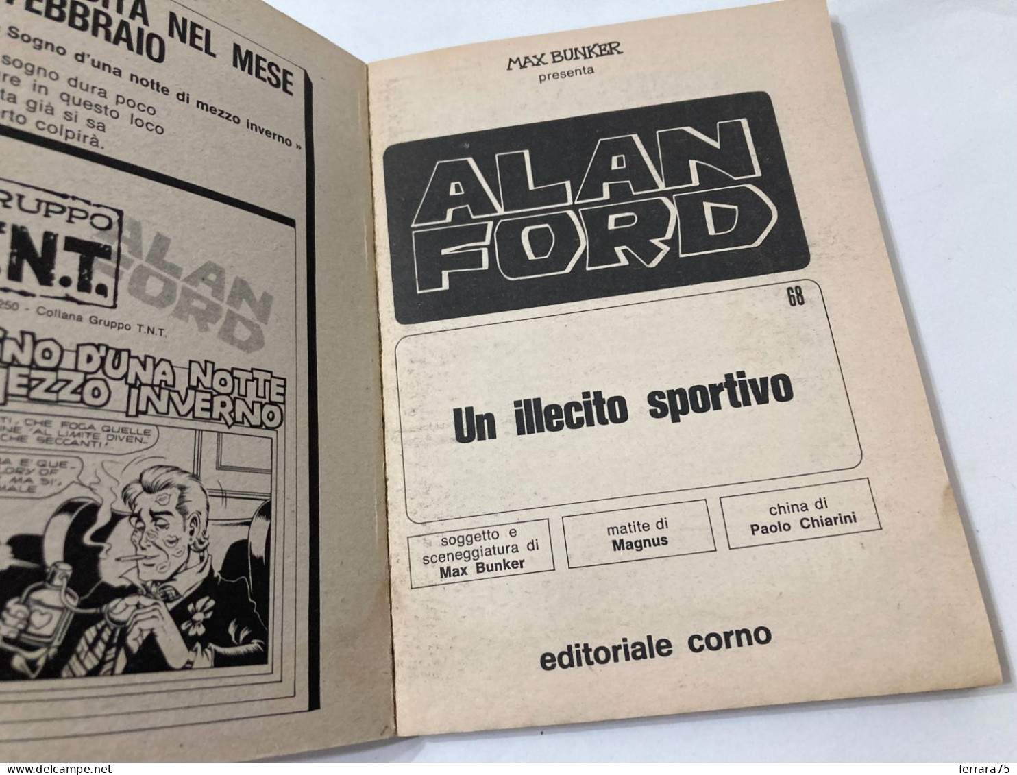 FUMETTO ALAN FORD PRIMA EDIZIONE N.68. - Premières éditions