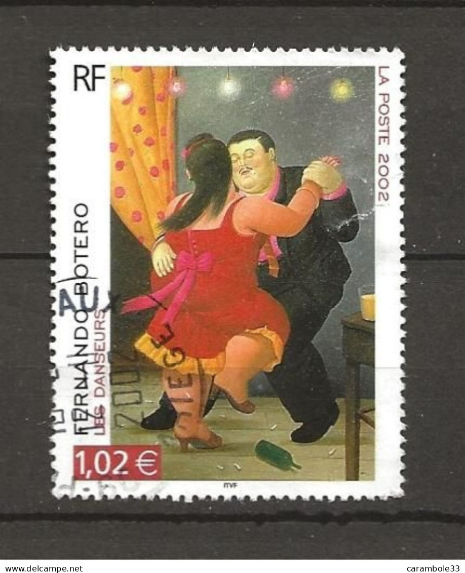 TIMBRE  FRANCE FERNANDO BOTERO    2002  LES DANSEURS  Oblitéré (1539) - Used Stamps