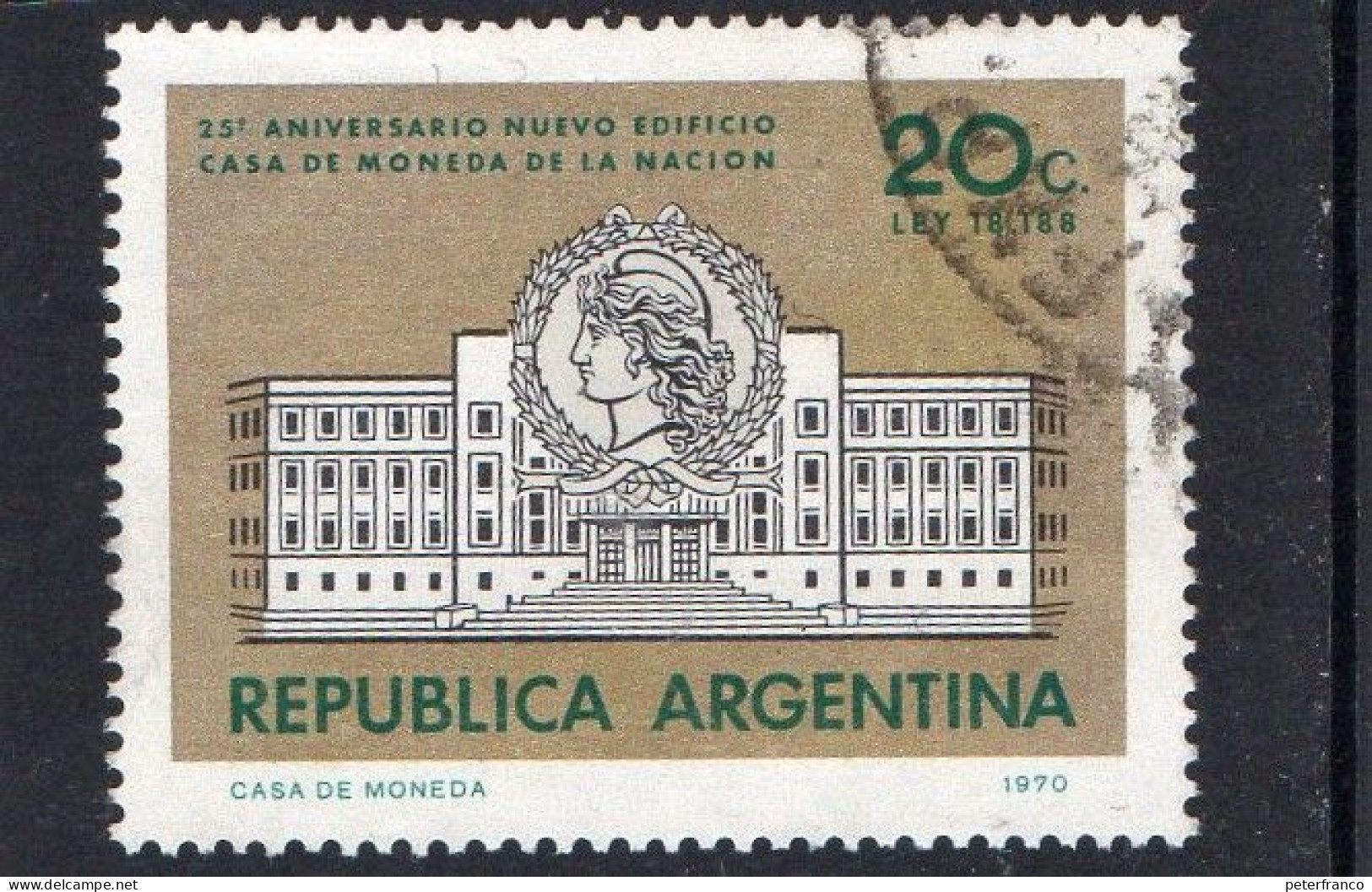 1970 Argentina - 25° Ann. Della Zecca Di Stato - Usati