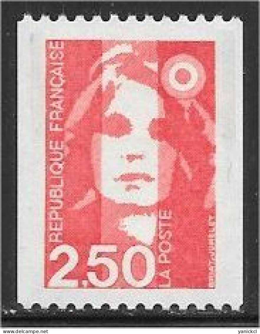 Marianne Du Bicentenaire - Roulette - 2 F. 50 - Rouge - (1991) - Y & T N° 2719 ** - 1989-1996 Marianne (Zweihunderjahrfeier)