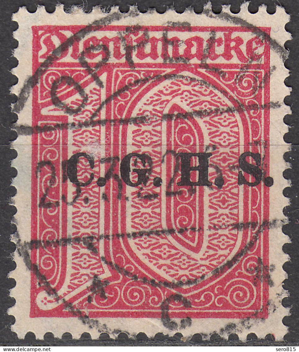 Oberschlesien - Upper Silesia Mi. D9 Overprint 10 Pf. Gebraucht Used Vollstempel - Slesia