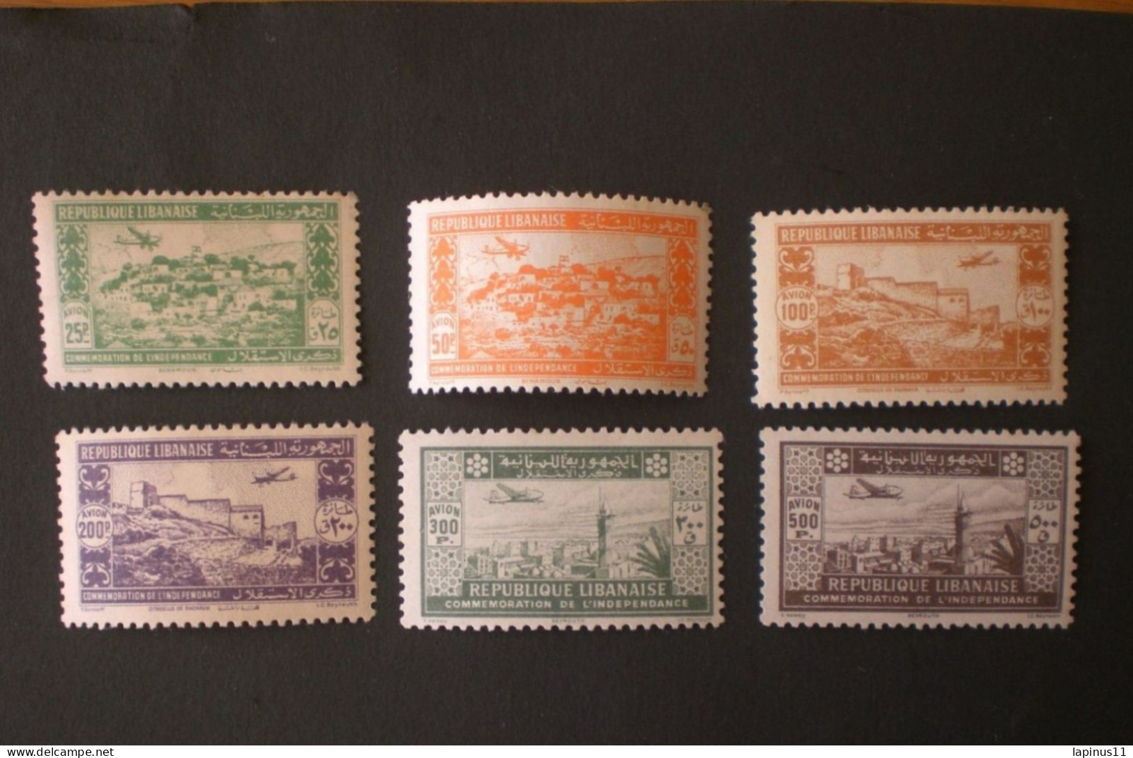 GRAND LIBAN لبنان LEBANON 1943 Airmail - The 2nd Anniversary Of Proclamation Of Independence MNH - Libano