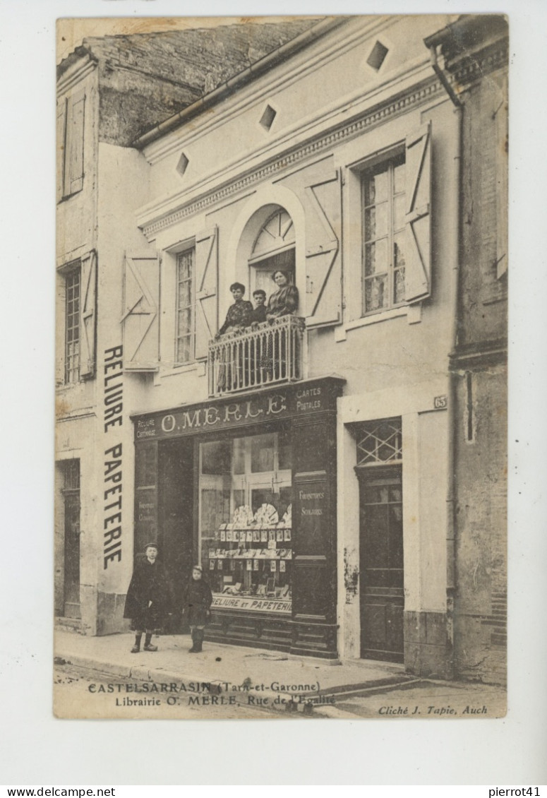 CASTELSARRASIN - Librairie O. MERLE , Rue De L'Egalité - Castelsarrasin