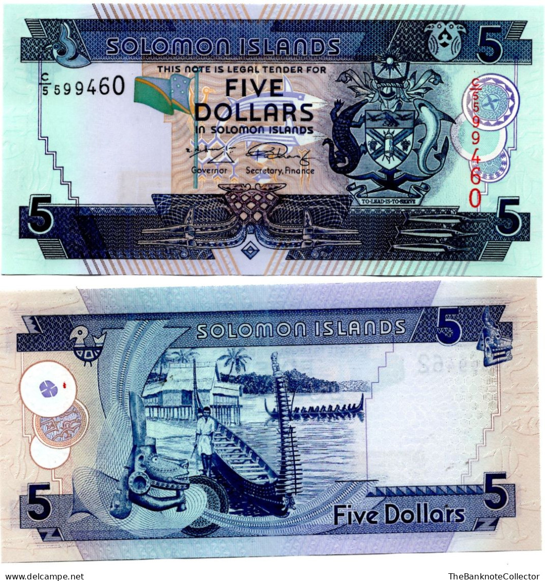 Solomon Islands 5 Dollars ND 2004-2018 P-26 UNC - Solomon Islands