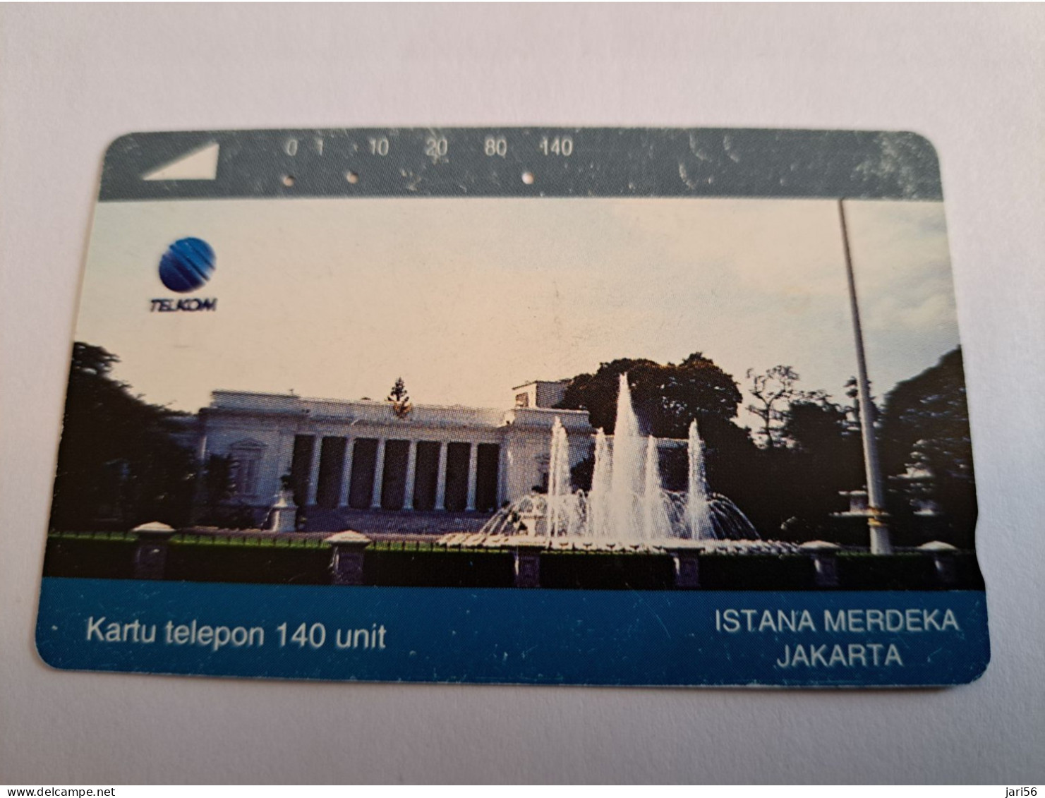 INDONESIA MAGNETIC/TAMURA  140  UNITS /  ISTANA MERDEKA JAKARTA        MAGNETIC   CARD    **16441** - Indonesië