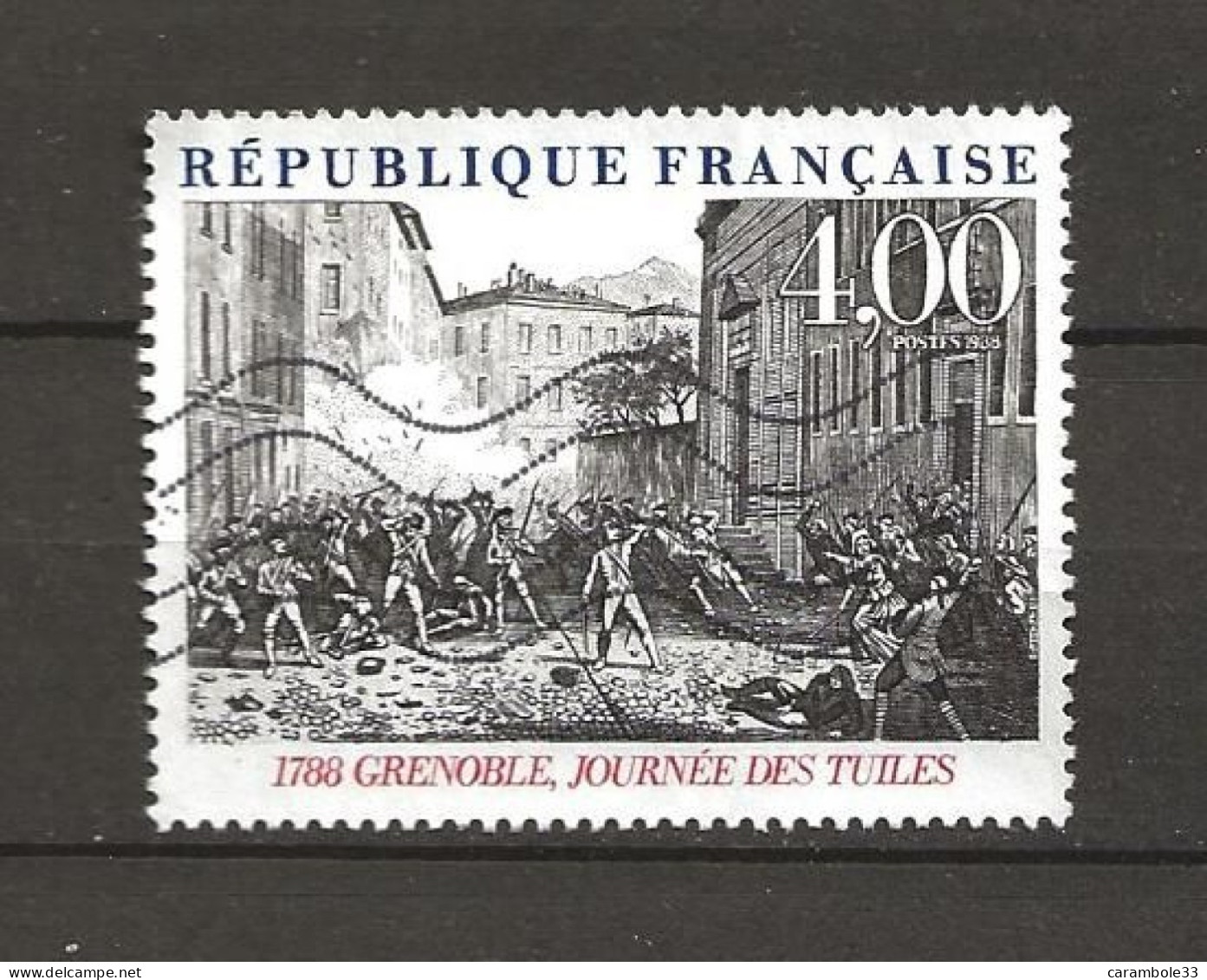 TIMBRE  FRANCE 1788 GRENOBLE , JOURNEE DES TUILES  Oblitéré (1542) - Gebraucht