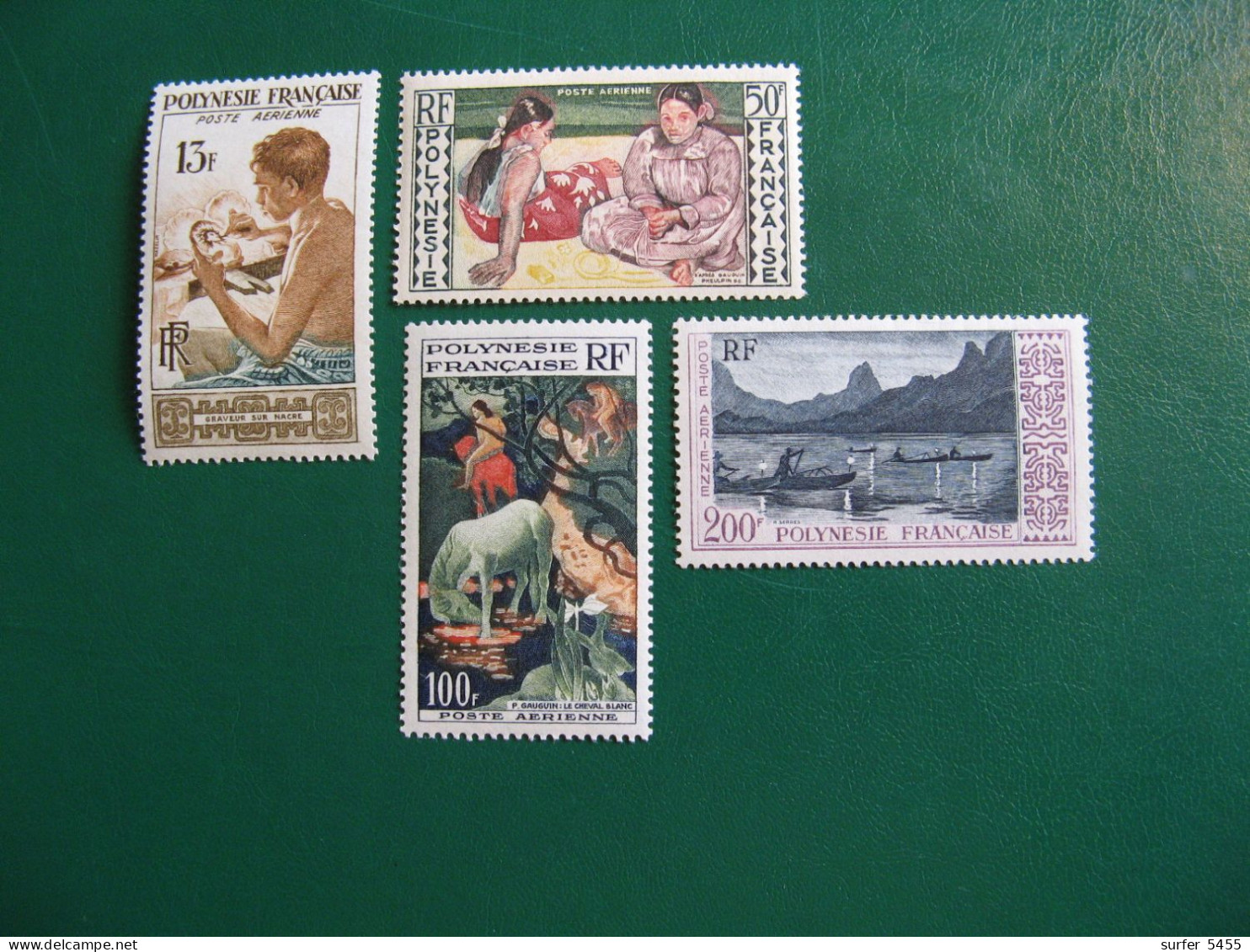 P0LYNESIE PO AERIENNE N° 1/4 TIMBRES NEUFS ** LUXE - MNH - SERIE COMPLETE - COTE 85,50 EUROS - Unused Stamps