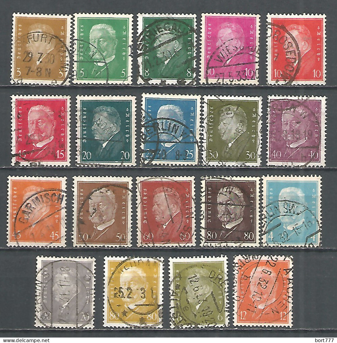 Germany Reich 1928-32 Years , 19 Stamps, Used  - Collections