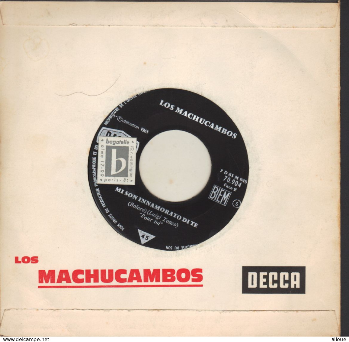 LOS MACHUCAMBOS - FR SG - EL WATUSI + MI SON INNAMORATO DI TE - World Music