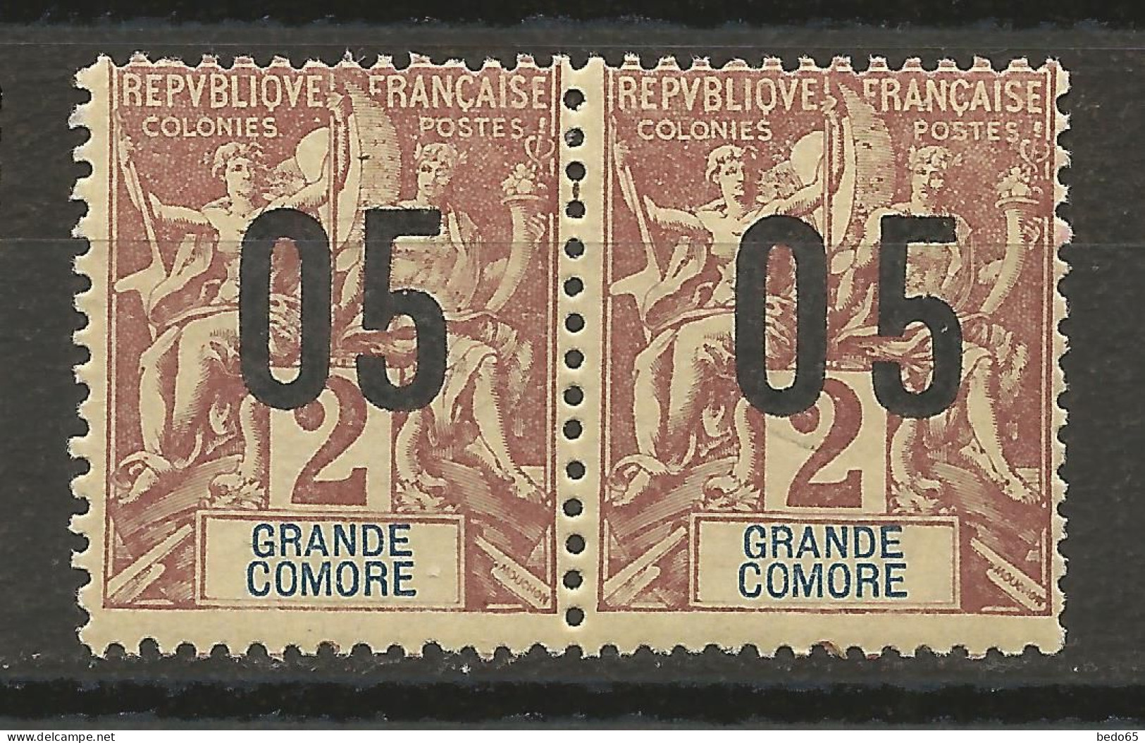 GRANDE COMORE N° 20Aa NEUF*  CHARNIERE  / Hinge  / MH - Unused Stamps