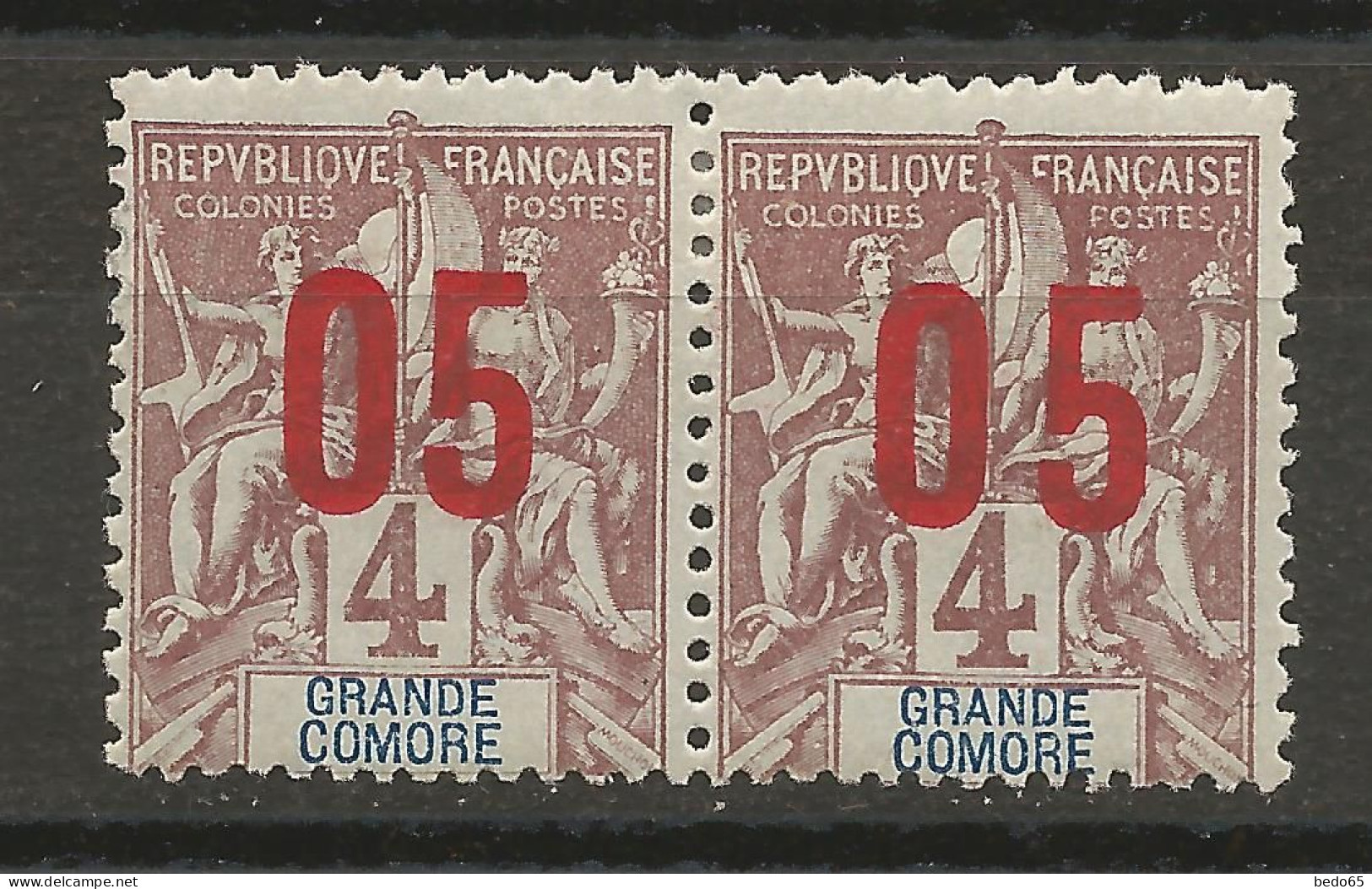 GRANDE COMORE N° 21Aa NEUF*  CHARNIERE  / Hinge  / MH - Unused Stamps