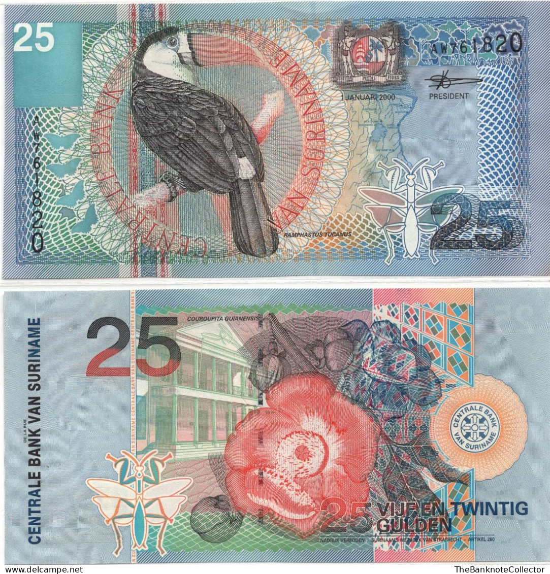 Surinam 25 Gulden 2000 P-148 UNC - Suriname