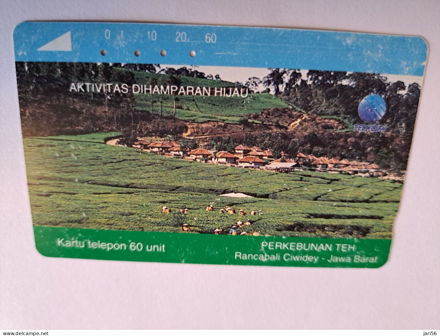 INDONESIA MAGNETIC/TAMURA  60  UNITS /  AKTIVITAS DIHAMPARAN HIJAU      MAGNETIC   CARD    **16449** - Indonesië