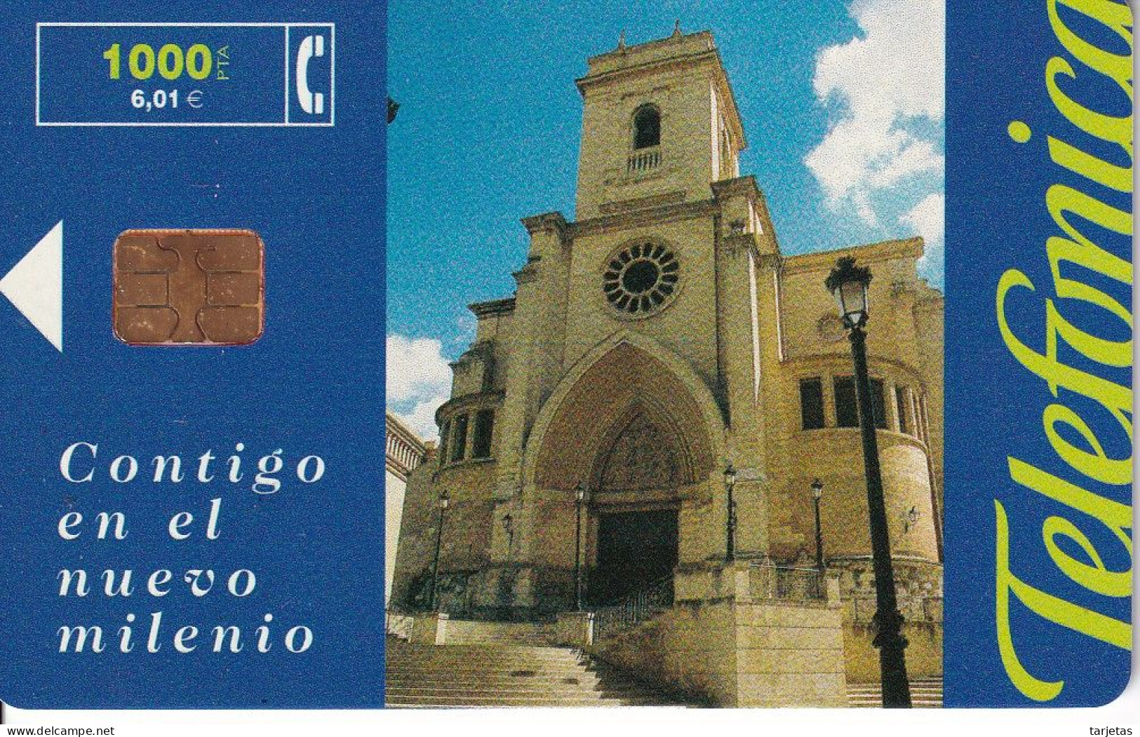 CP-179 TARJETA DE NUEVO MILENIO CATEDRAL TIRADA 15500 - Commemorative Advertisment