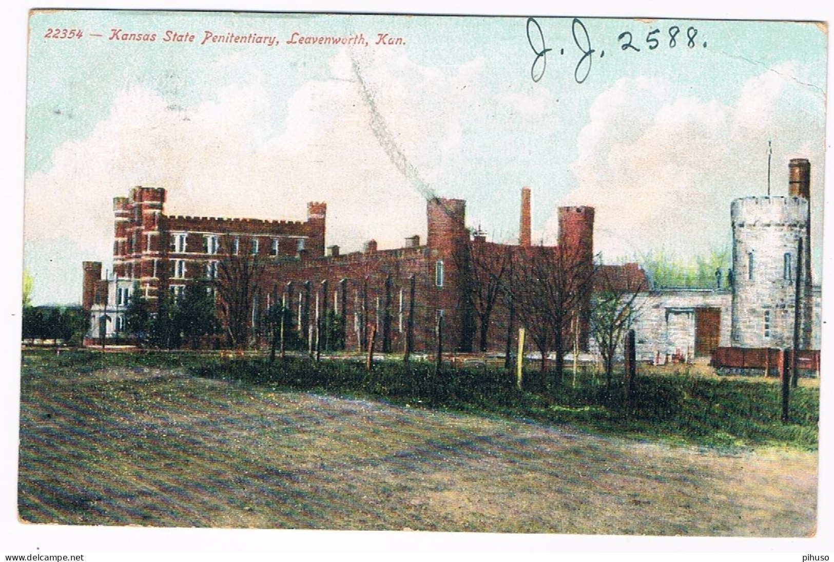 AM-344  LEAVENWORTH : Kansas State Penitentary - Prison