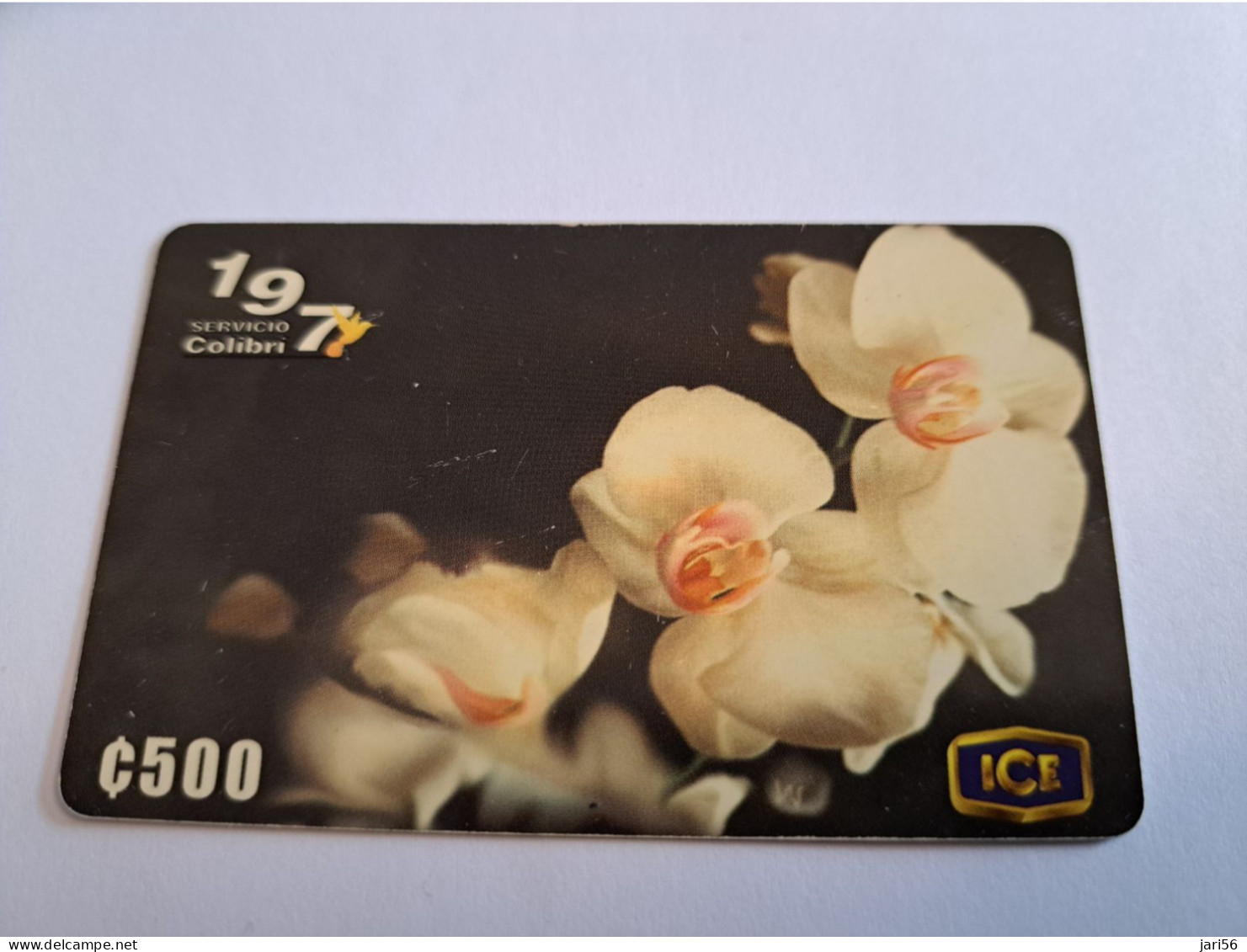 COSTA RICA /500 COLONES  / PREPAID/  /FLOWER /ORCHIDS / COLIBRI BIRD   Fine Used Card  ** 16451** - Costa Rica