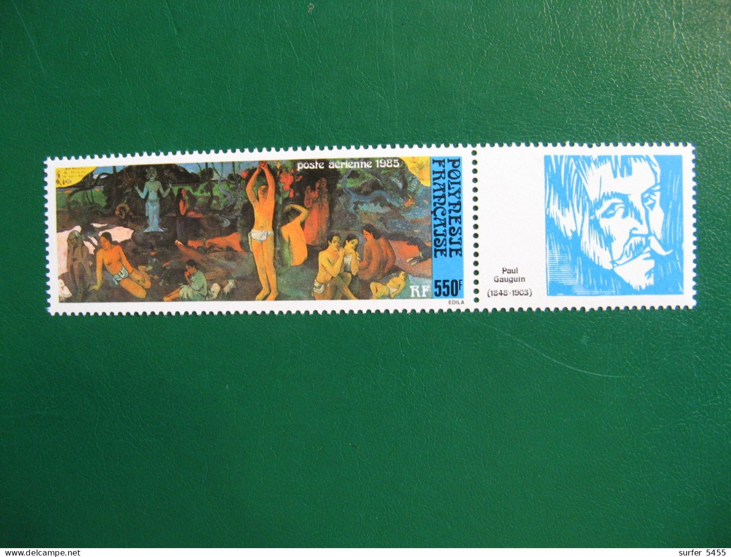 P0LYNESIE PO AERIENNE N° 186 AVEC INTERCALAIRE TIMBRE NEUF ** LUXE - MNH - SERIE COMPLETE - FACIALE 4,61 EUROS - Neufs