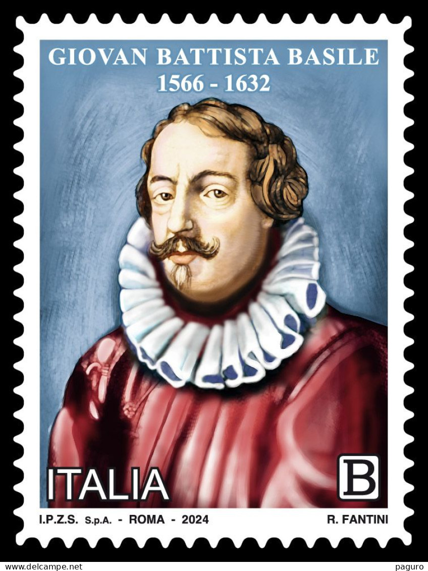 Italia Repubblica 2024 Giovan Battista Basile  MNH** Integro Valore 1,25 - 2021-...: Mint/hinged