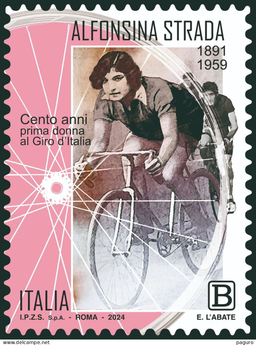 Italia Repubblica 2024 Alfonsina Strada MNH** Integro Valore 1,25 - 2021-...:  Nuovi