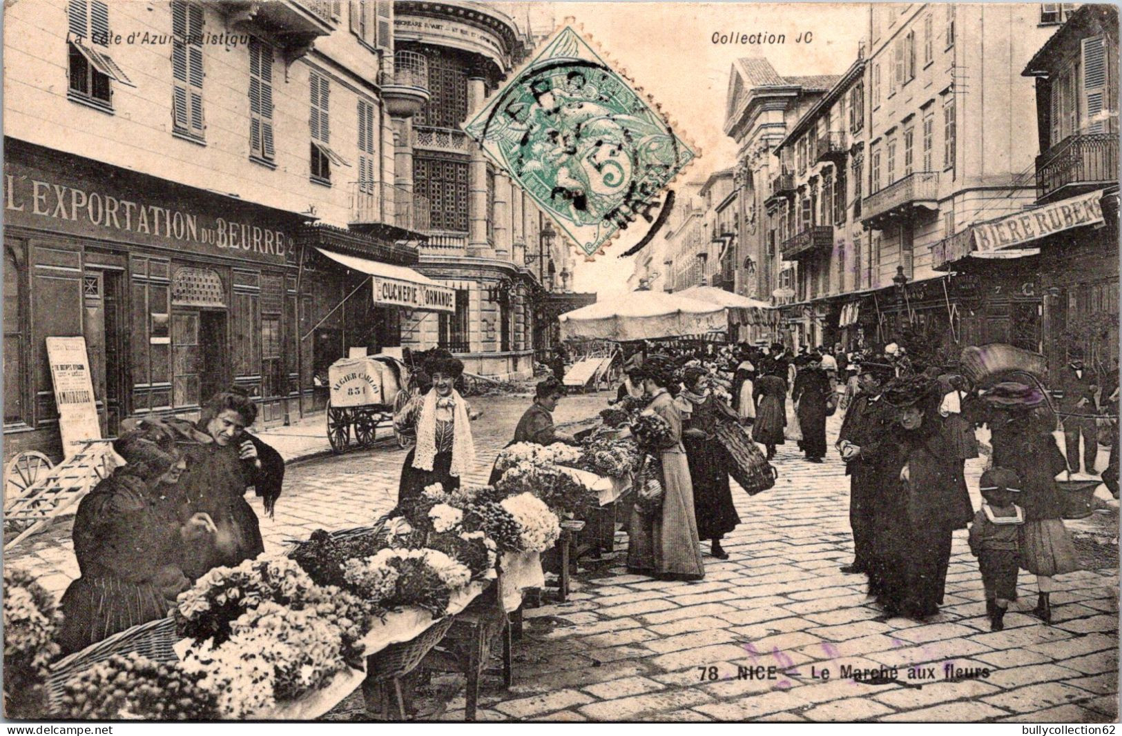 CPA - SELECTION -  NICE  -  Le Marché Aux Fleurs - Marchés, Fêtes