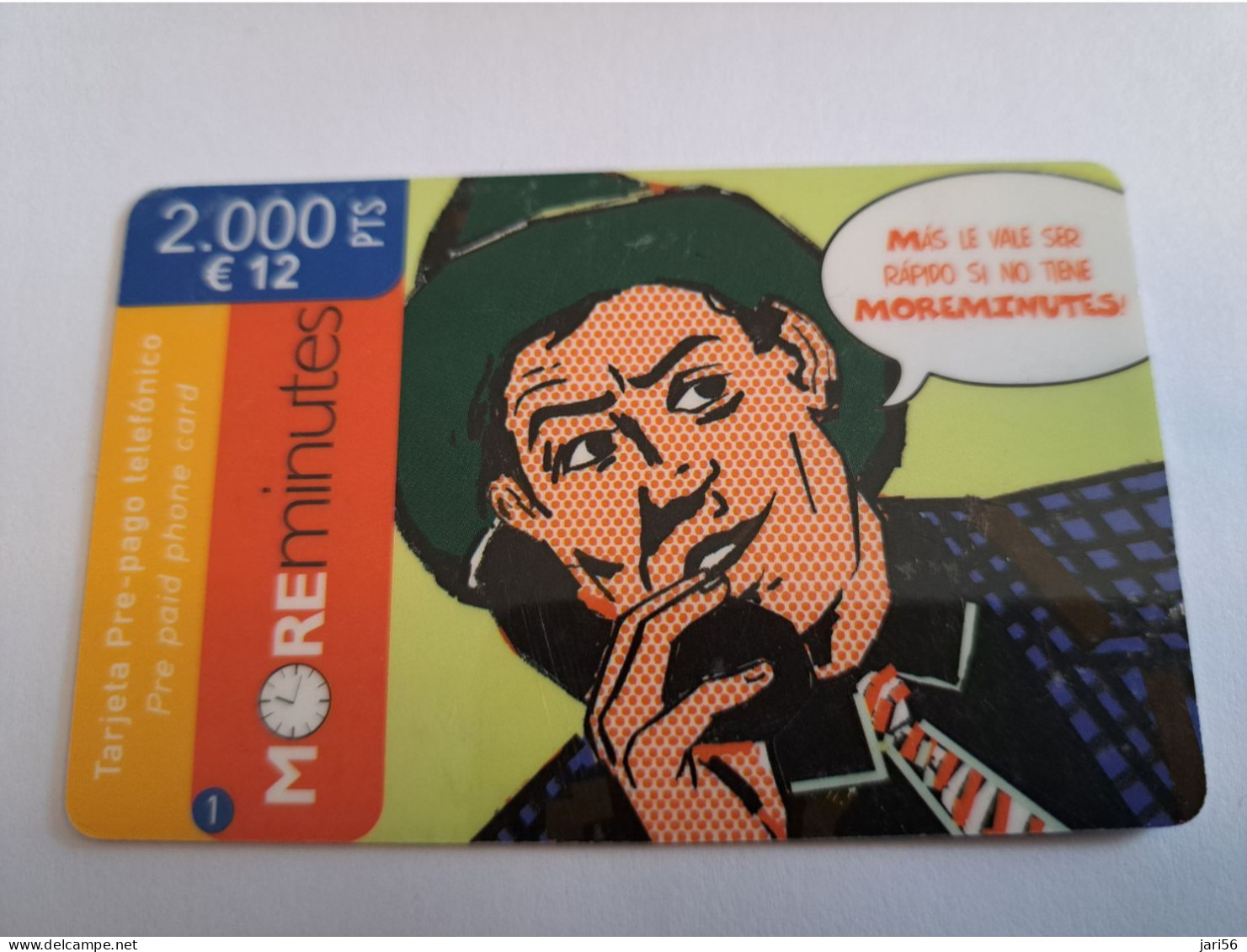 SPAIN/ ESPANA/ € 12,00/ 2000PTS / MAN ON THE PHONE /    Nice  Fine Used   PREPAID   **16453 ** - Basisuitgaven