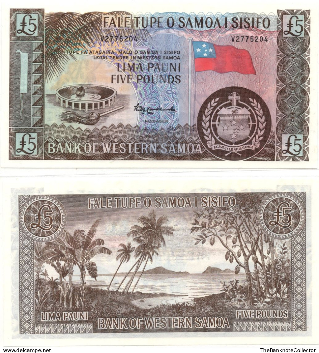 Western Samoa 5 Pounds ND 2020 P-15CS - Samoa